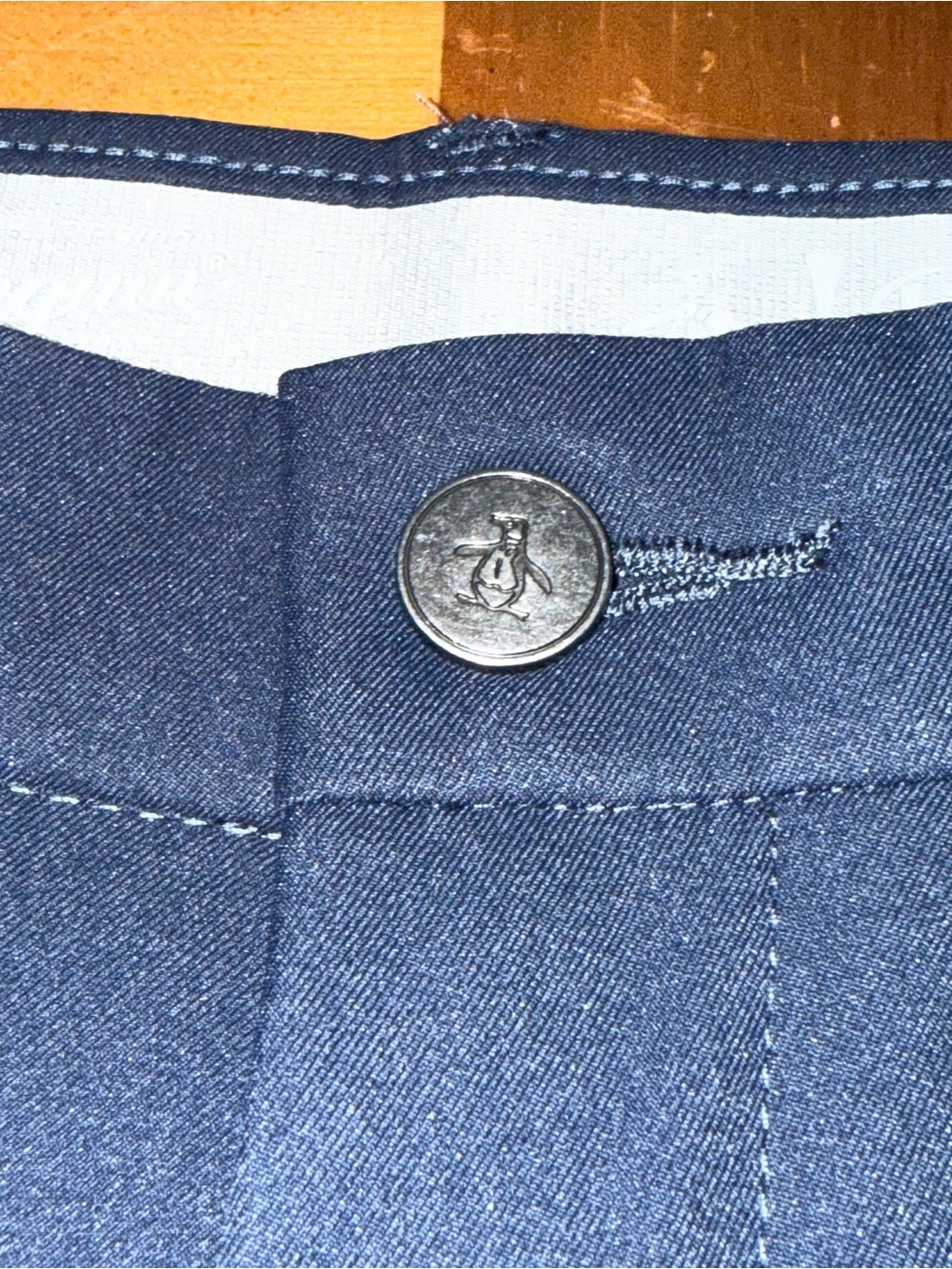 Penguin Men’s size 32x32 Navy Dress Pants Pockets Business Casual Golf Comfort - Picture 7 of 15